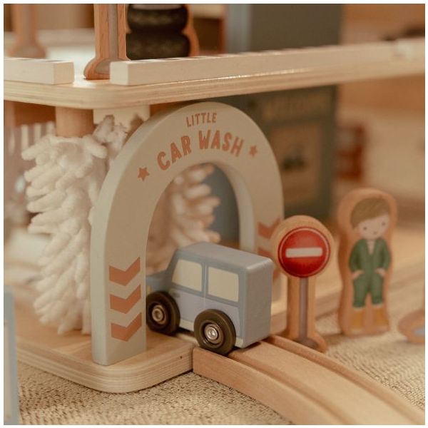 Wooden Garage with Accessories