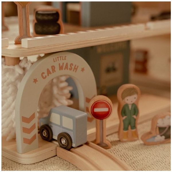 Wooden Garage with Accessories