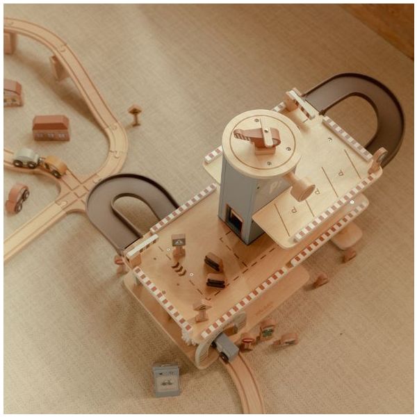 Wooden Garage with Accessories