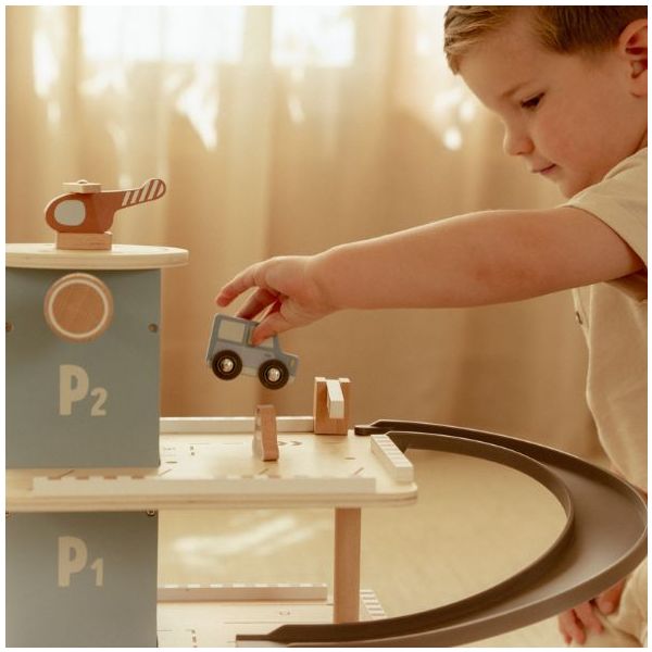 Wooden Garage with Accessories