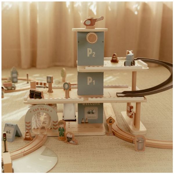 Wooden Garage with Accessories