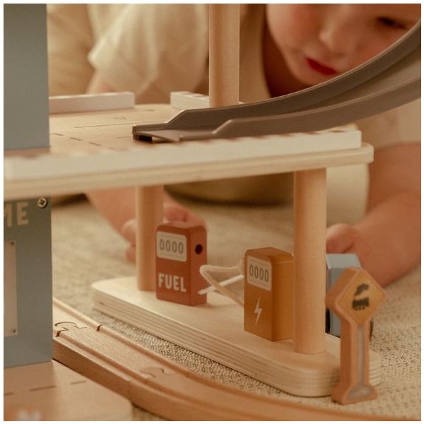 Wooden Garage with Accessories