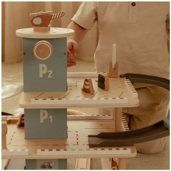 Wooden Garage with Accessories