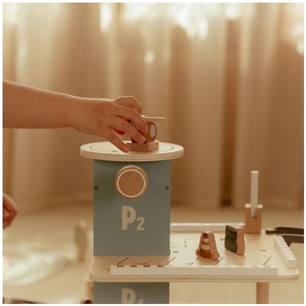 Wooden Garage with Accessories