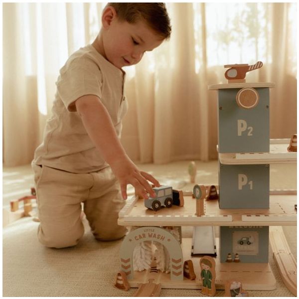 Wooden Garage with Accessories