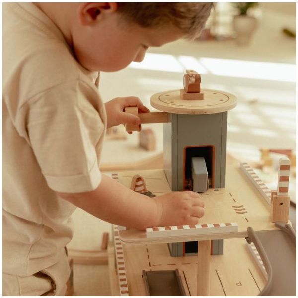 Wooden Garage with Accessories