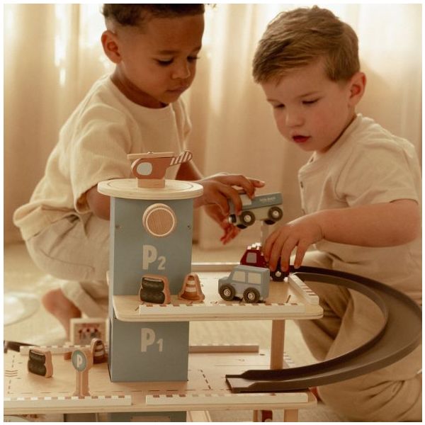 Wooden Garage with Accessories