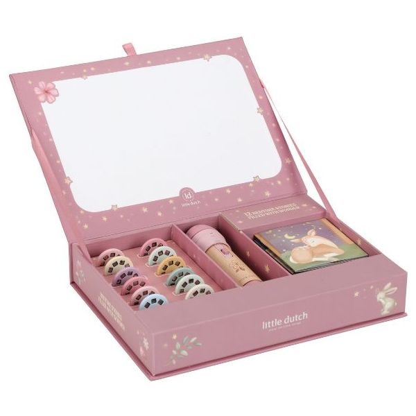 Lampe de poche projecteur d'histoires - Rose