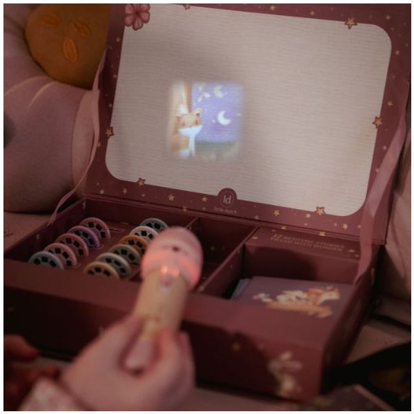 Lampe de poche projecteur d'histoires - Rose