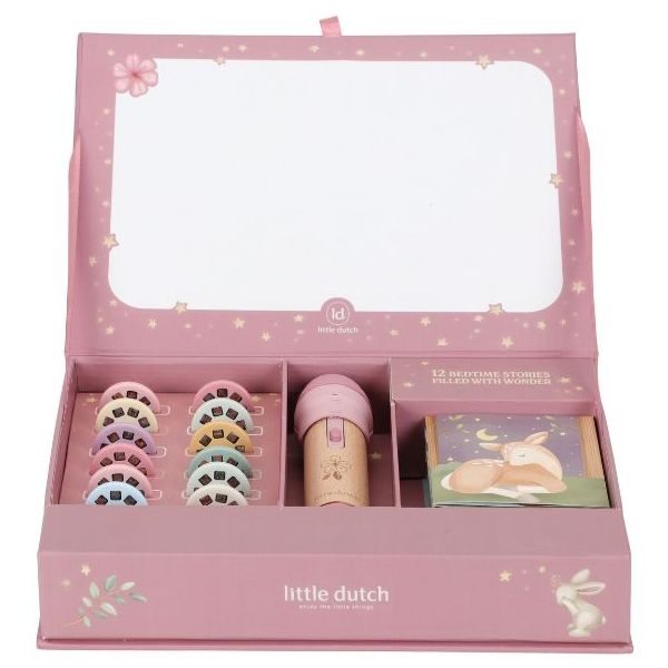 Lampe de poche projecteur d'histoires - Rose