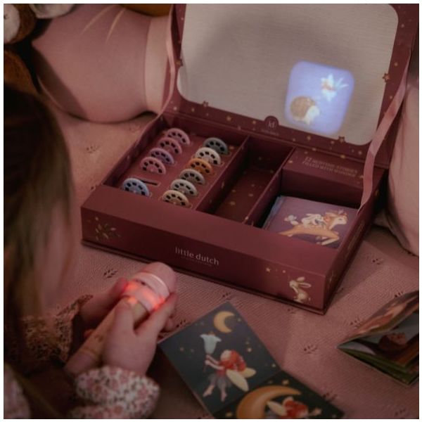 Lampe de poche projecteur d'histoires - Rose