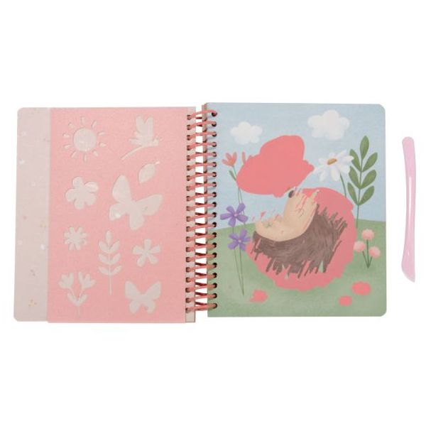 Livre à gratter et à colorier - Rosa & Friends