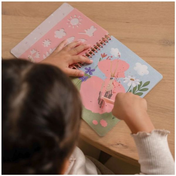 Livre à gratter et à colorier - Rosa & Friends
