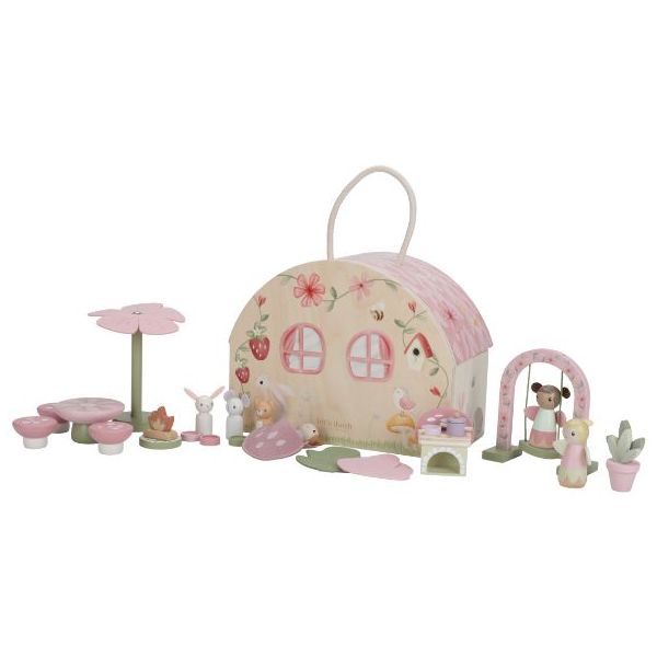 Petite maison de fée en bois meublée - Fairy Garden