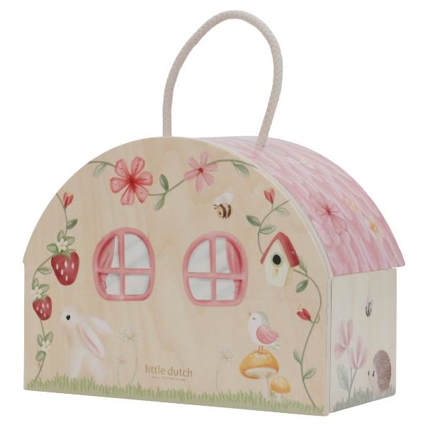 Petite maison de fée en bois meublée - Fairy Garden