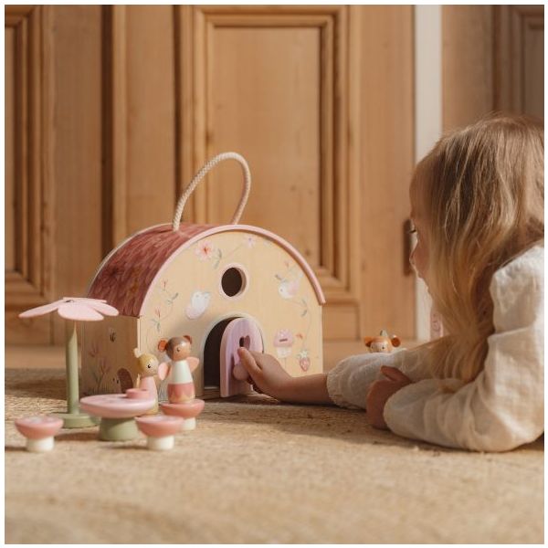 Petite maison de fée en bois meublée - Fairy Garden