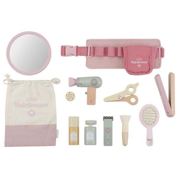 Wooden Hairdresser Set - Rose