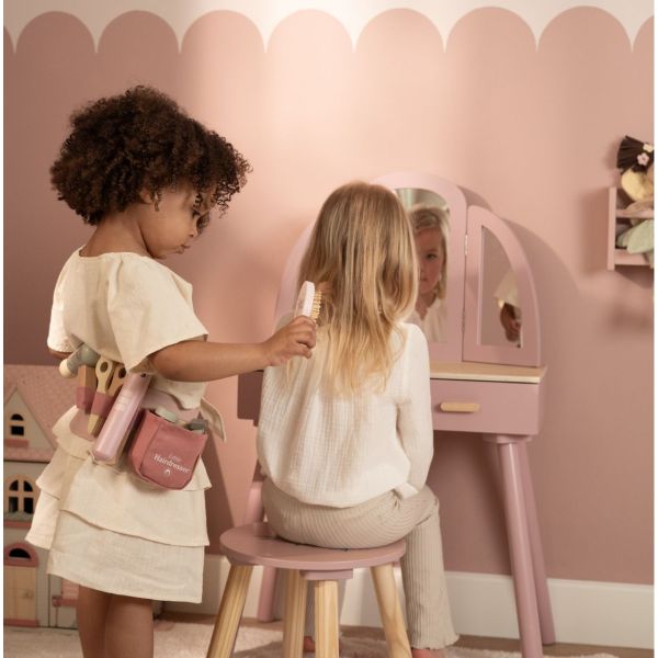 Wooden Hairdresser Set - Rose