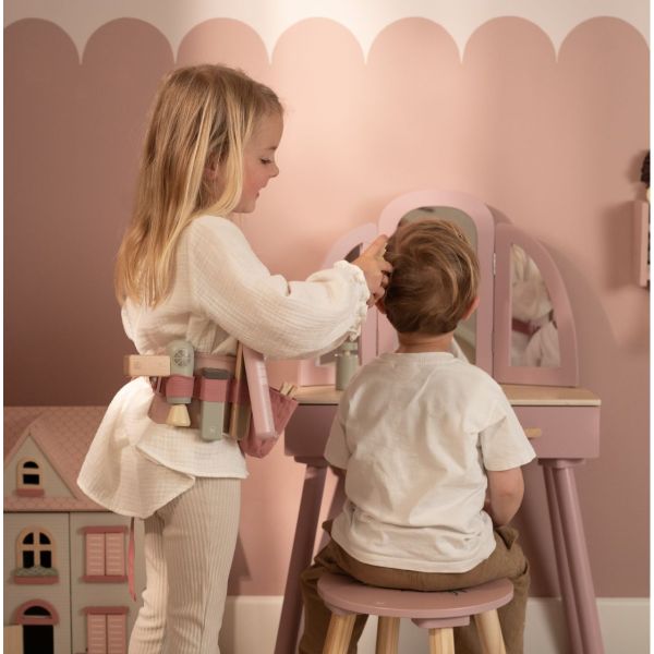 Wooden Hairdresser Set - Rose
