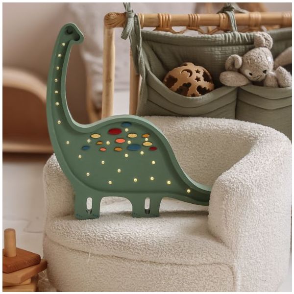 Lampe Dino Diplodocus - Confetti Vert