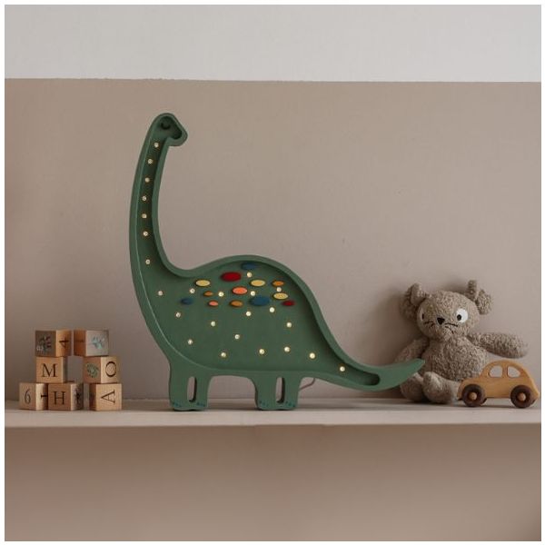 Lampe Dino Diplodocus - Confetti Vert