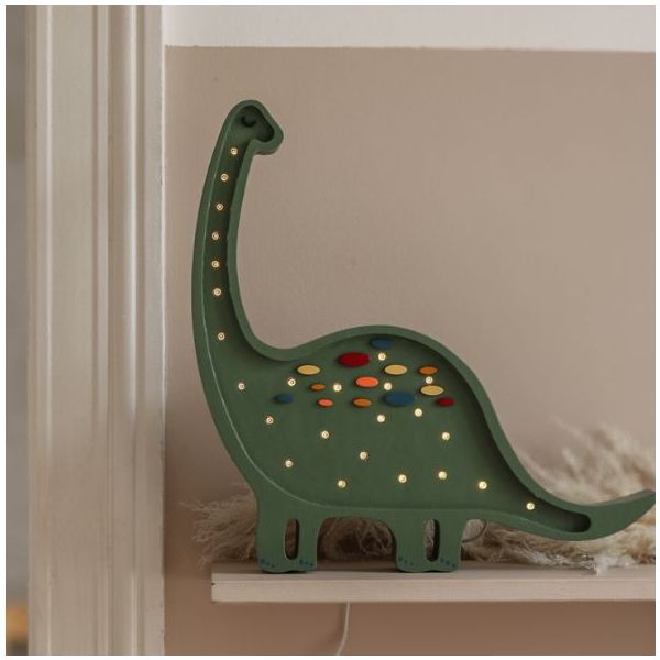 Lampe Dino Diplodocus - Confetti Vert