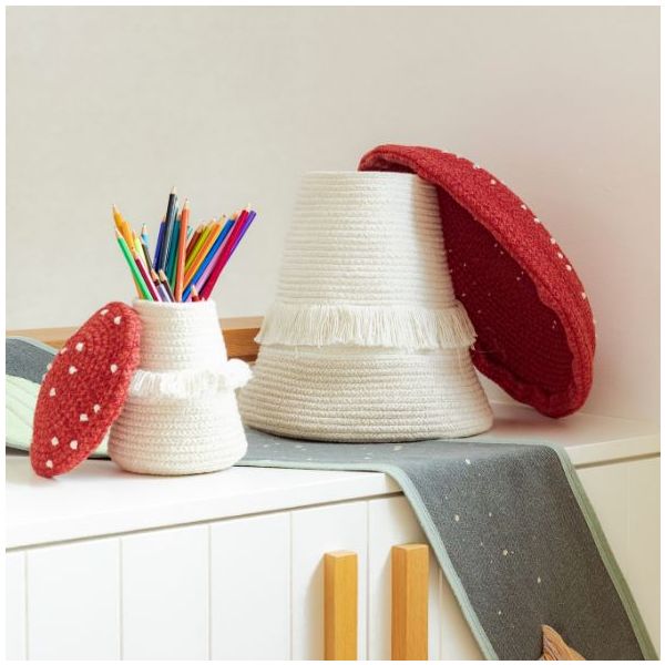 Panier Champignon - Petit Modèle - Rouge