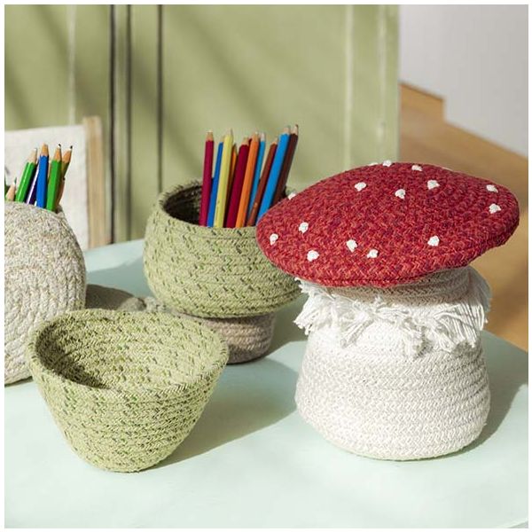 Panier Champignon - Petit Modèle - Rouge
