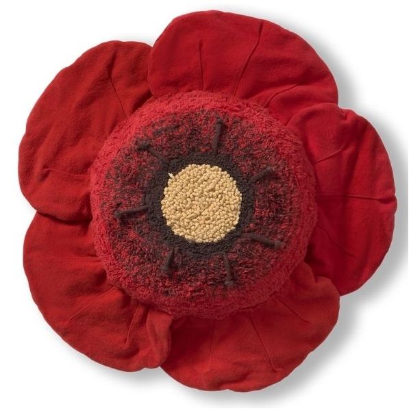 Coussin de sol Coquelicot - Rouge