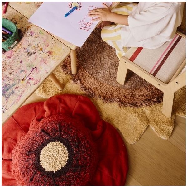 Coussin de sol Coquelicot - Rouge