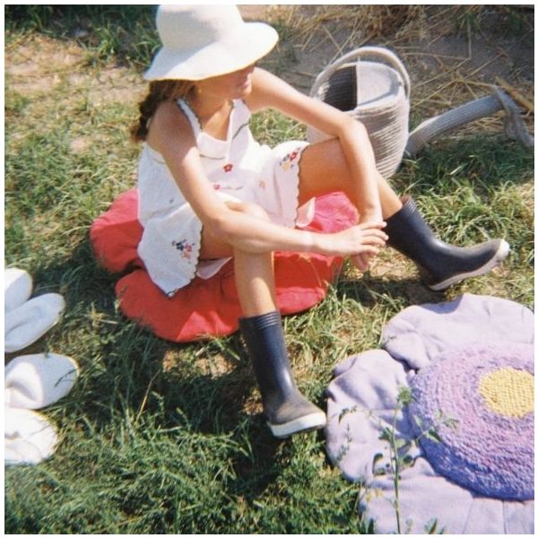 Coussin de sol Coquelicot - Rouge
