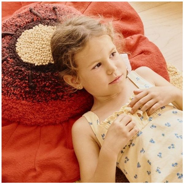 Coussin de sol Coquelicot - Rouge