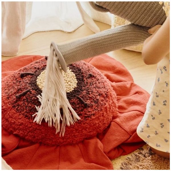 Coussin de sol Coquelicot - Rouge