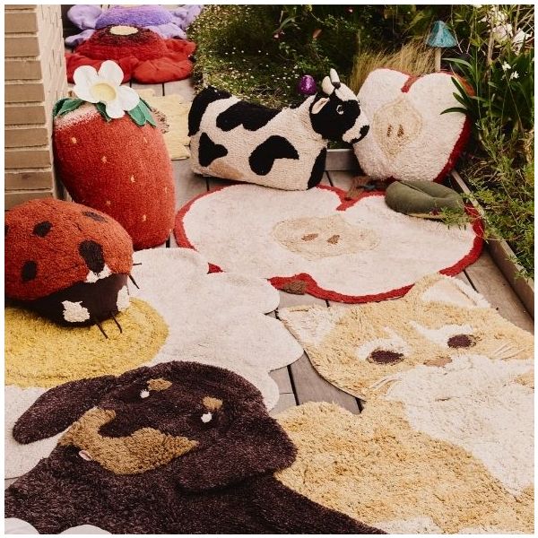 Coussin de sol Fraise