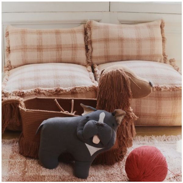 Coussin Tartan - Rose