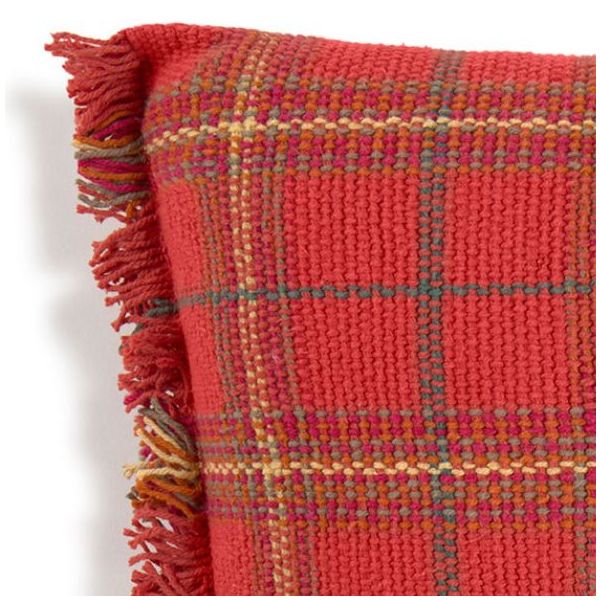 Coussin Tartan - Rouge