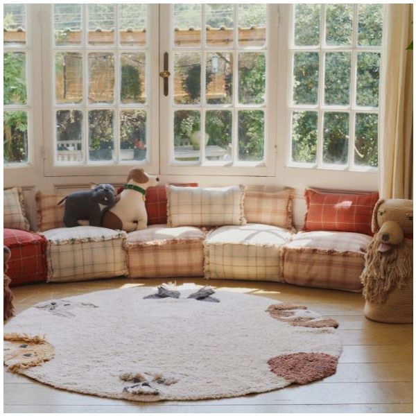 Coussin Tartan - Rouge