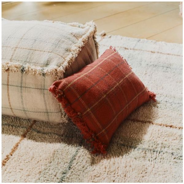 Coussin Tartan - Rouge