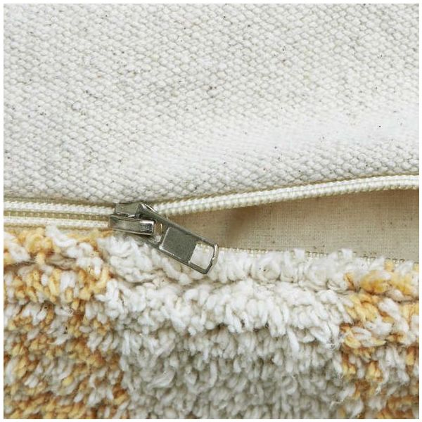 Pouf Lavable Vichy - Miel