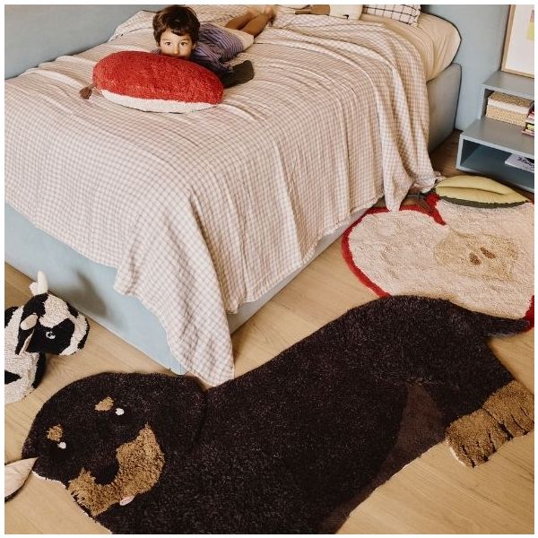 Washable Rug Jack the Dog - 85 x 130 cm