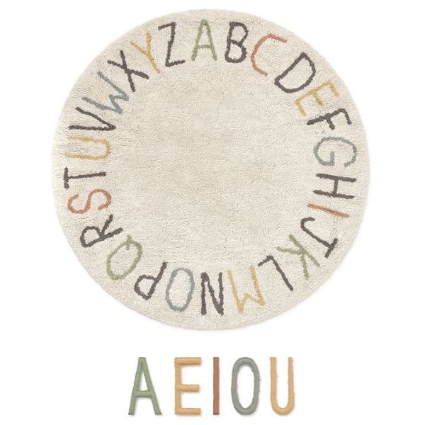 Tapis rond Lavable ABC - 120 cm