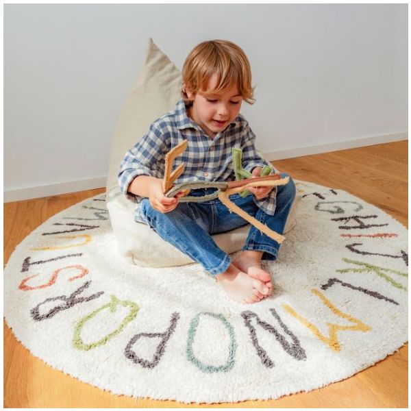 Tapis rond Lavable ABC - 120 cm