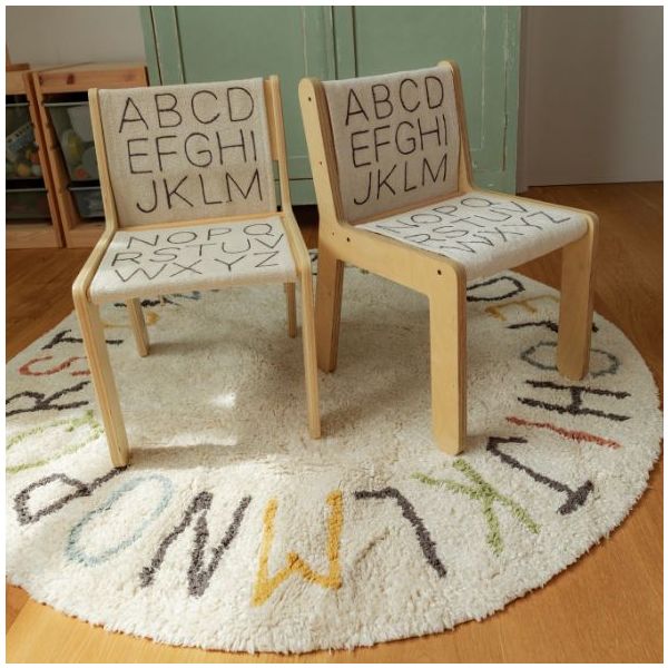Tapis rond Lavable ABC - 120 cm
