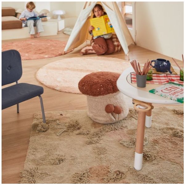 Tapis Lavable RugCycled Champignon - 120 x 160 cm