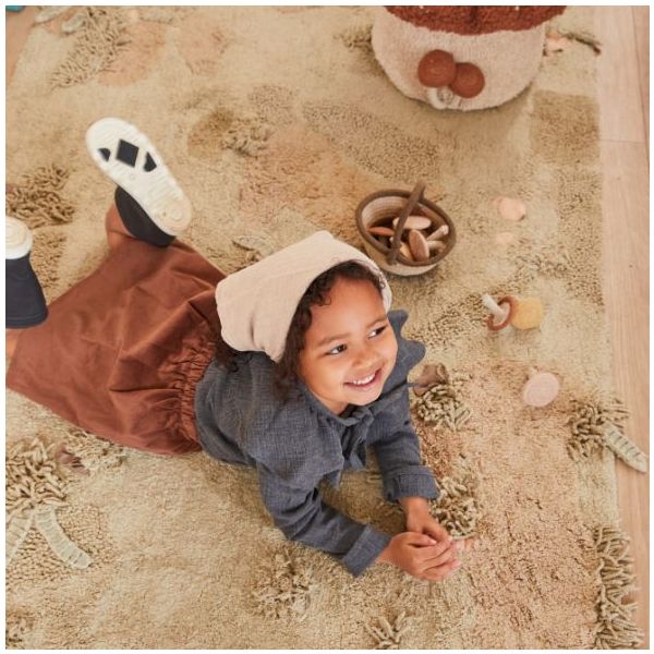 Tapis Lavable RugCycled Champignon - 120 x 160 cm
