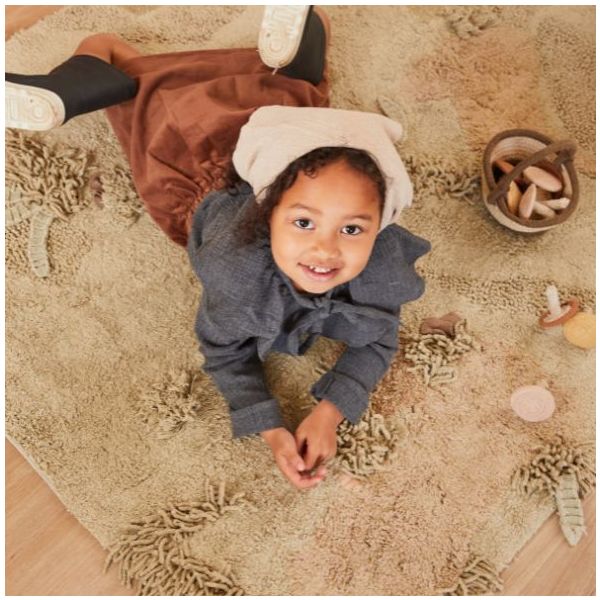 Tapis Lavable RugCycled Champignon - 120 x 160 cm