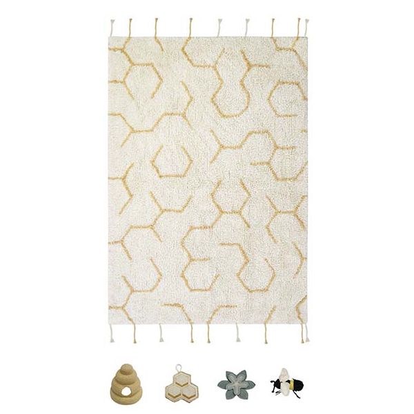 Tapis Lavable RugCycled Pollinisation - 90 x 130 cm