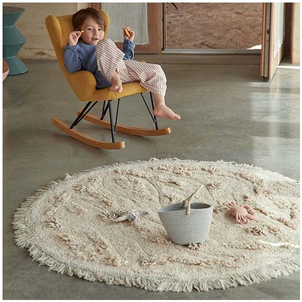 Tapis Lavable Rond RugCycled Île - 120 cm