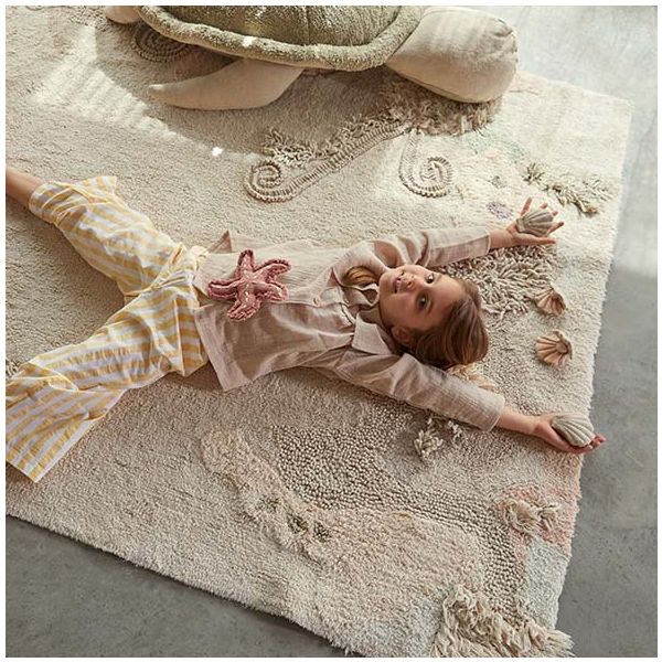 Tapis Lavable RugCycled Fond Marin - 140 x 200 cm