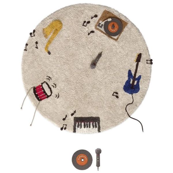 Tapis Lavable Musique - 140 cm